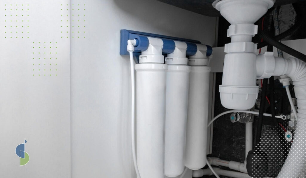 sistema filtración agua bajo mesón cocina