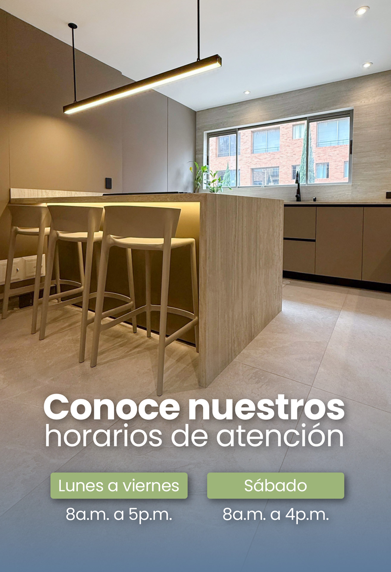 Horarios de atención de Spacios Integrales en Bogotá