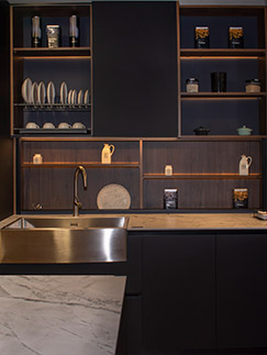 Iluminación arquitectónica para mobiliario de cocinas integrales modernas de alta gama - Spacios Integrales