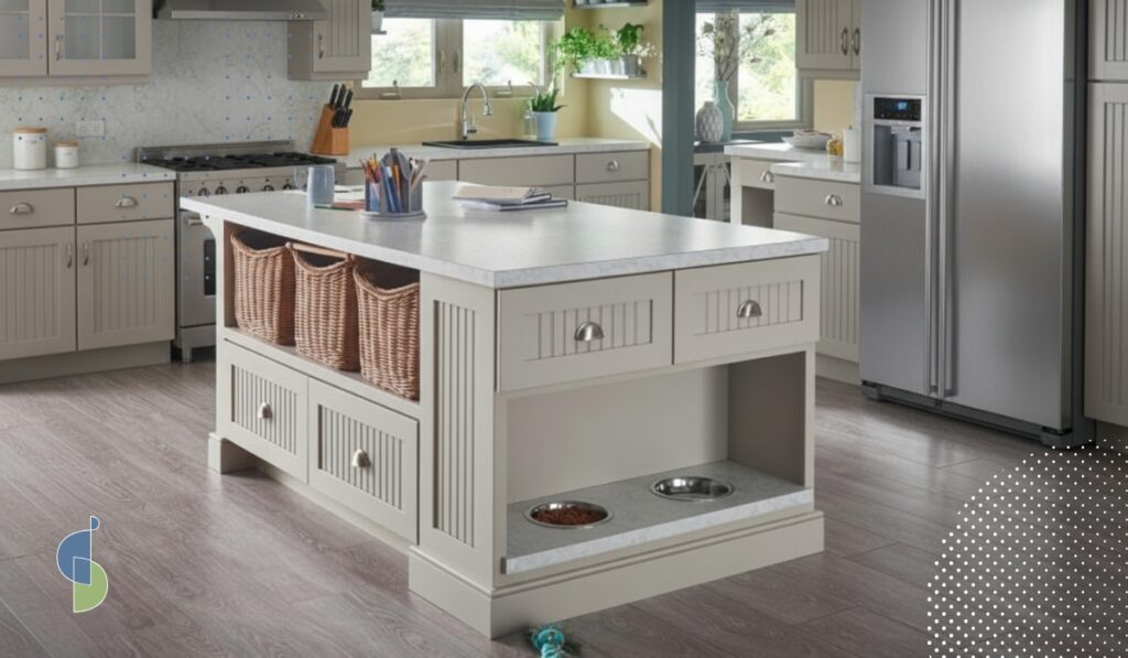 Isla cocina tazones integrados