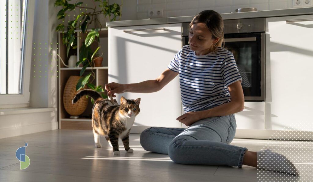 Familia mascotas cocina funcional