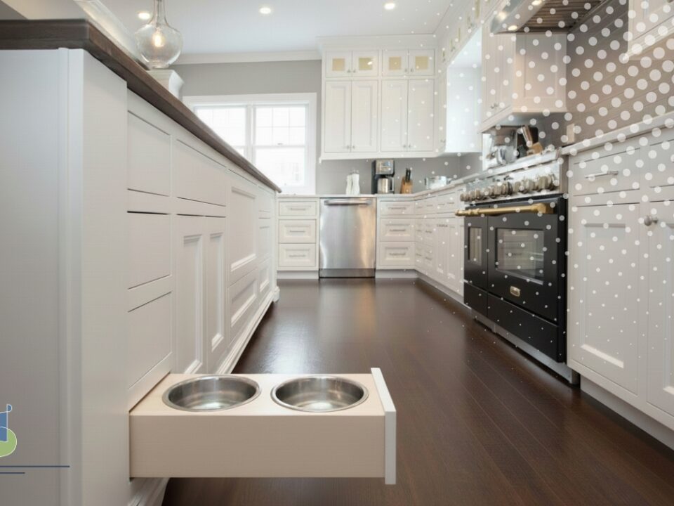 Adiós a los tazones en el piso: Pet Stations integradas en cocinas integrales