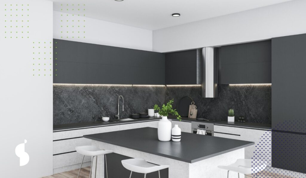 ¿Qué muebles se adaptan a este estilo de cocina?